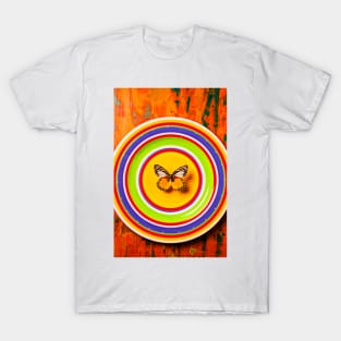 Butterfly On Plate T-Shirt